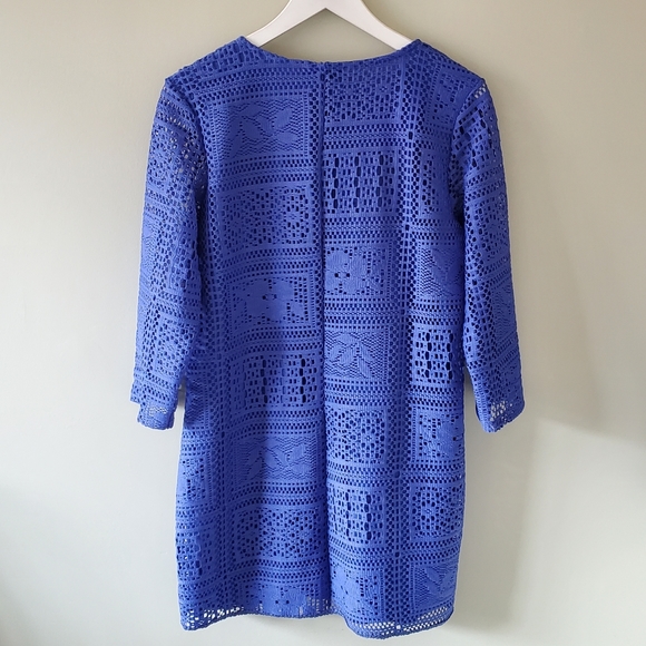 NWOT River Island 12 Boho Garden Party Cottagecore Crochet Knit Shift Dress - Picture 8 of 11